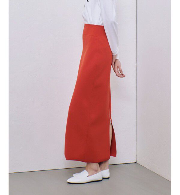 allureville「センタージップ2WAYニットスカート」|タイト|