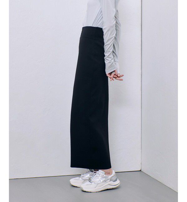 allureville「センタージップ2WAYニットスカート」|タイト|