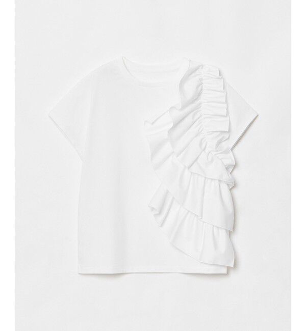 LOULOU WILLOUGHBY「【LOULOU WILLOUGHBY】ギャザーレイヤーＴシャツ」|Tシャツ・カットソー|