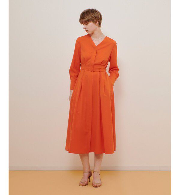 allureville「Ｖネックタックワンピース」|ワンピース|