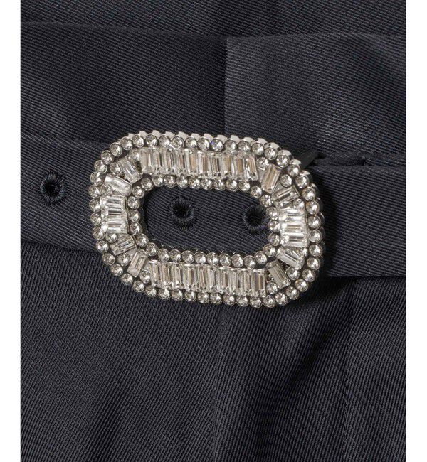 LOULOU WILLOUGHBY「【LOULOU WILLOUGHBY】ビジューバックルパンツ」|チノ|