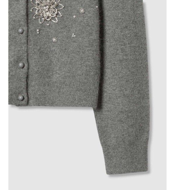 LOULOU WILLOUGHBY「【LOULOU WILLOUGHBY】ビーズフラワーカーディガン」|カーディガン|