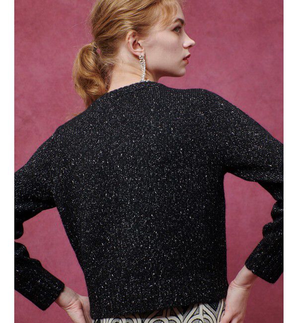 LOULOU WILLOUGHBY「【LOULOU WILLOUGHBY】GRAINYラメカーディガン」|カーディガン|