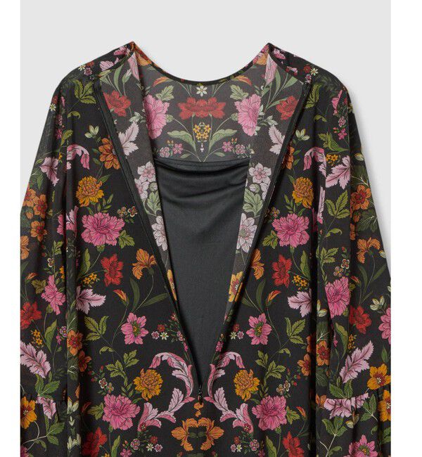 LOULOU WILLOUGHBY「【LOULOU WILLOUGHBY】シンメトリーフラワープリントワンピース」|ワンピース|