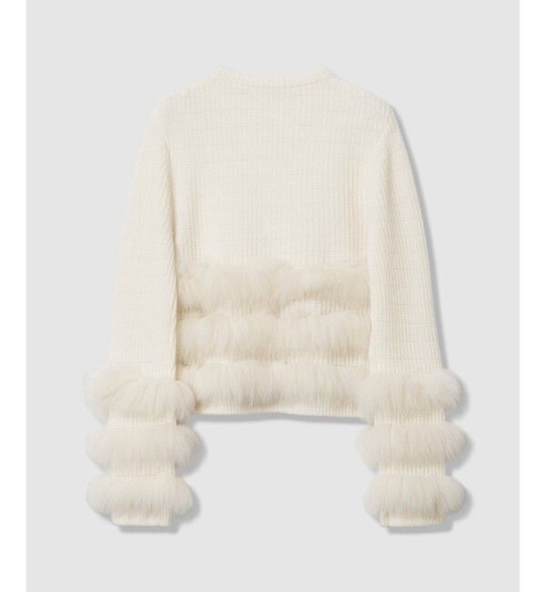 LOULOU WILLOUGHBY「【LOULOU WILLOUGHBY】フォックスファートリミングプルオーバー」|ニット・セーター|