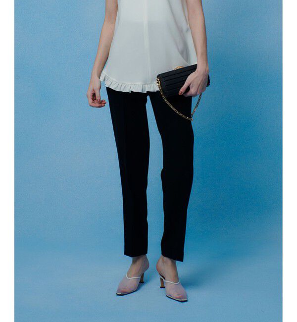 LOULOU WILLOUGHBY「【LOULOU WILLOUGHBY】ハイバックテーパードパンツ」|スラックス|