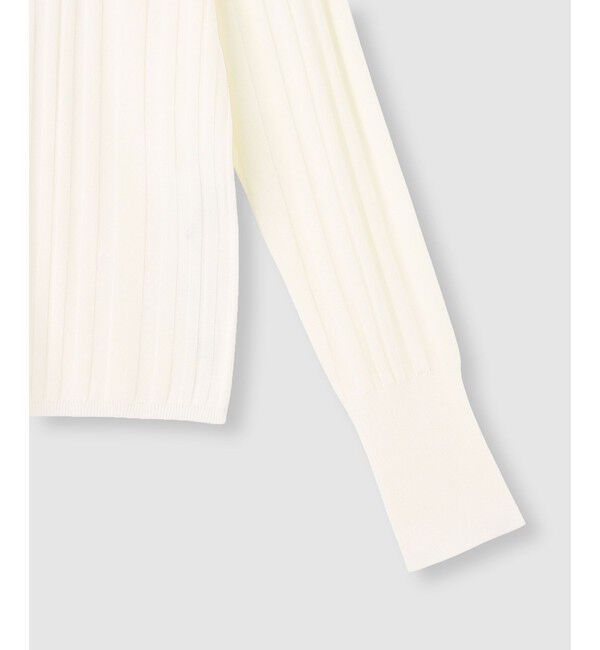 allureville「ストライプモックネックレス プルオーバー」|ニット・セーター|