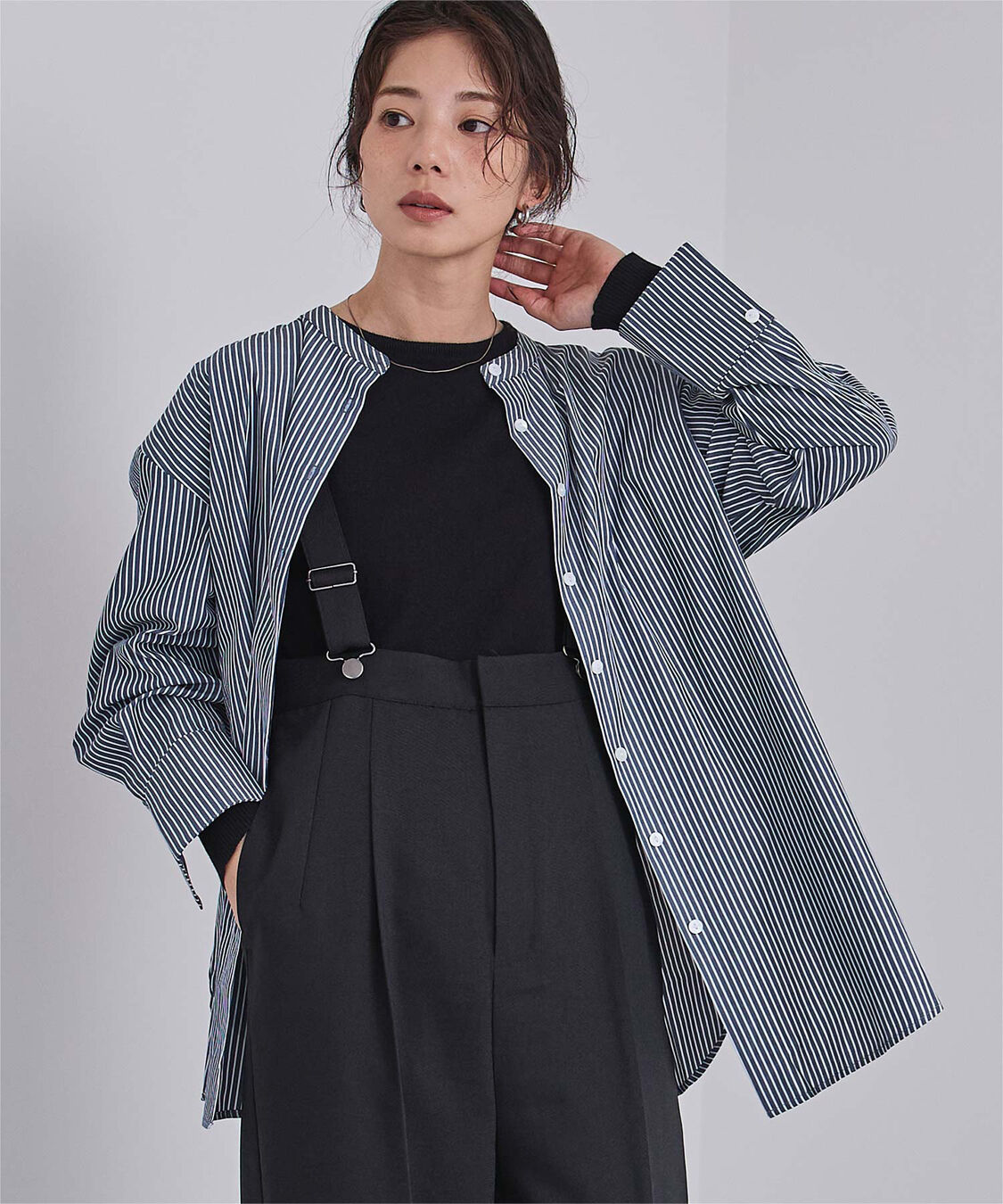 ur's「釦バックスリットチュニックシャツ」|シャツ・ブラウス|