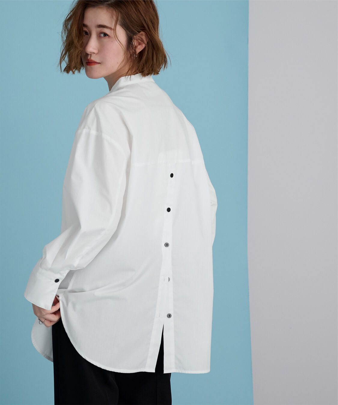 ur's「釦バックスリットチュニックシャツ」|シャツ・ブラウス|