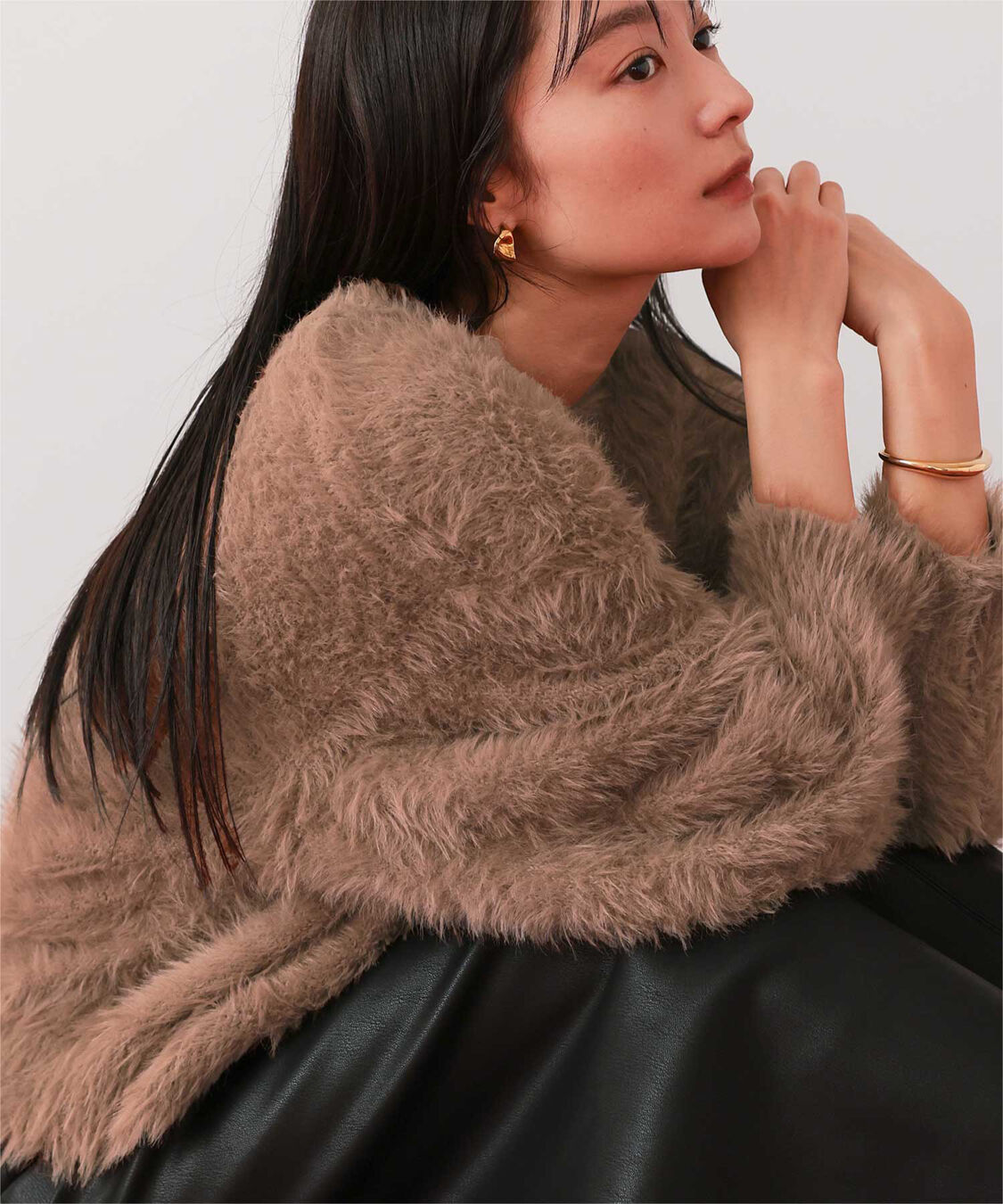 ur's「シャギーオーバーサイズニット」|ニット・セーター|