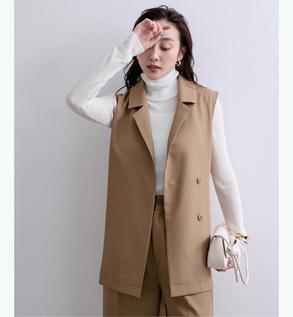 ur's「ハイネックリブシアーニット」|ニット・セーター|オフホワイト