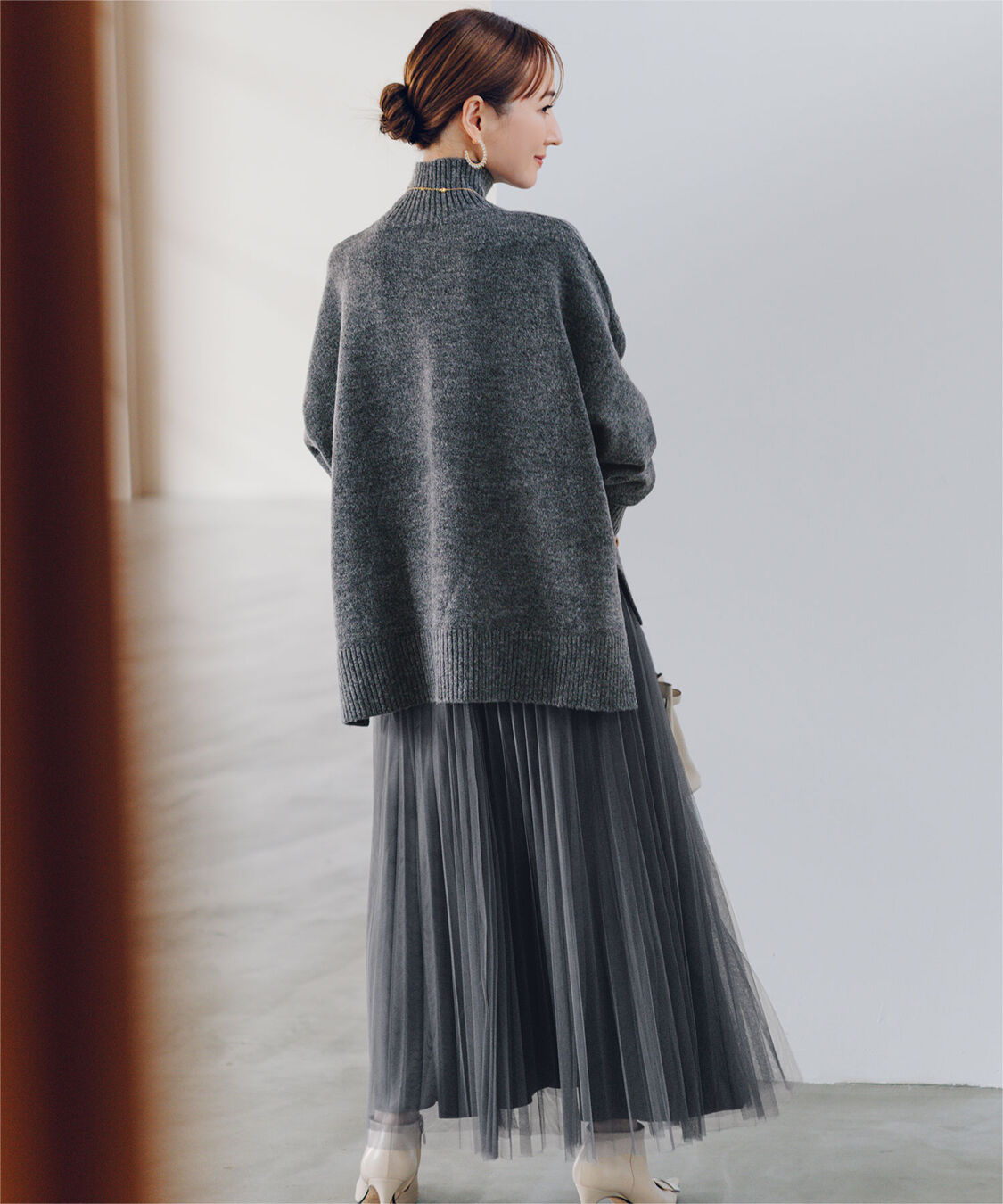 ur's「【星玲奈さんコラボアイテム】スフレタッチハイネックオーバーサイズニット」|ニット・セーター|