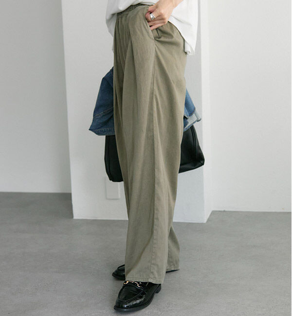  「テンセルコットンツータックパンツ」|その他|