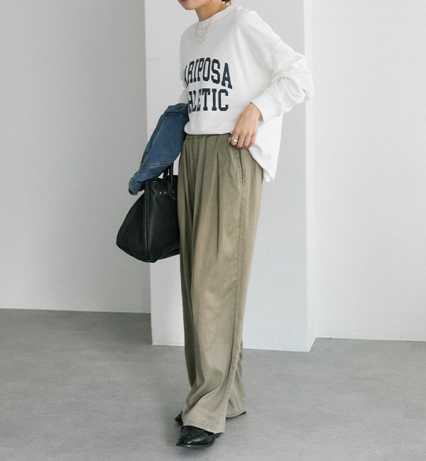  「テンセルコットンツータックパンツ」|その他|