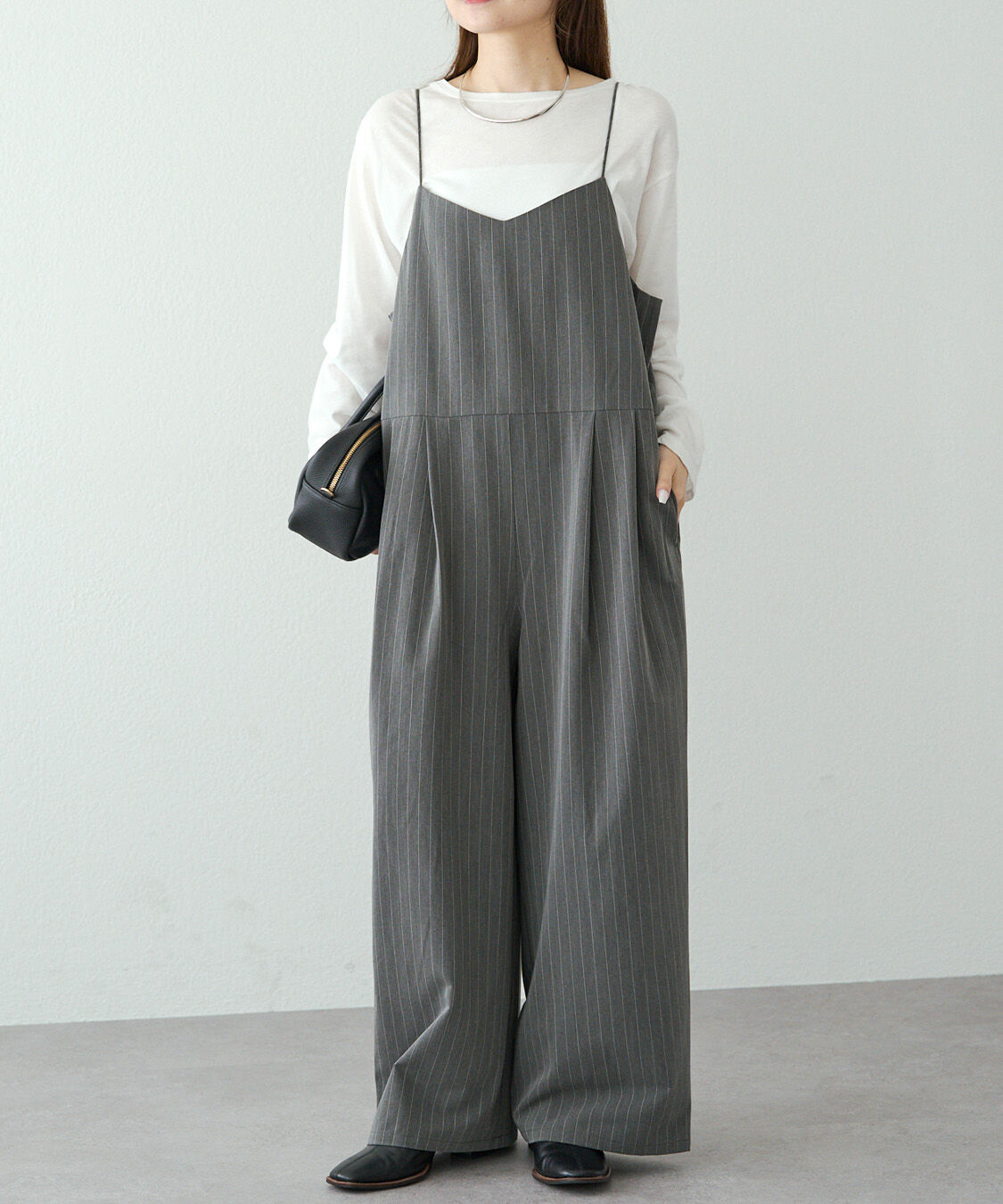  「【セットアップ対応】ツータックストレッチサロペット」|その他|