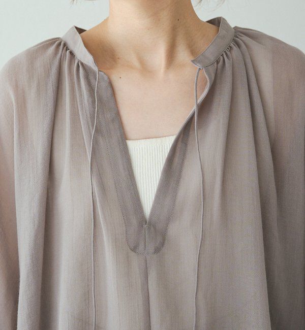  「シアーガーゼスキッパーブラウス」|シャツ・ブラウス|