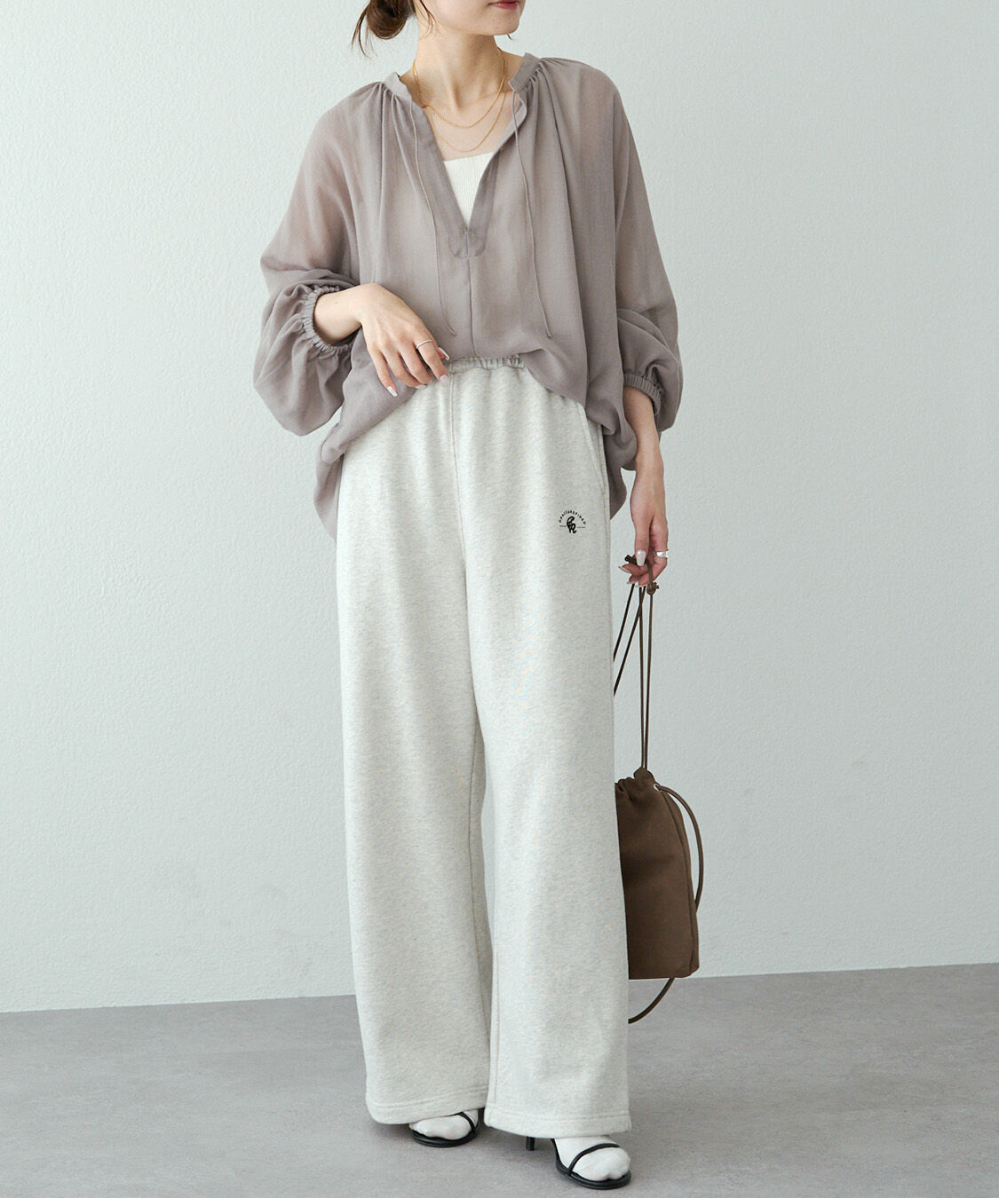  「シアーガーゼスキッパーブラウス」|シャツ・ブラウス|