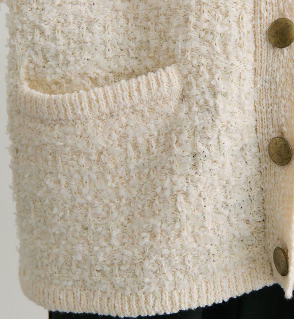  「ツィードライクニットカーディガン」|ニット・セーター|