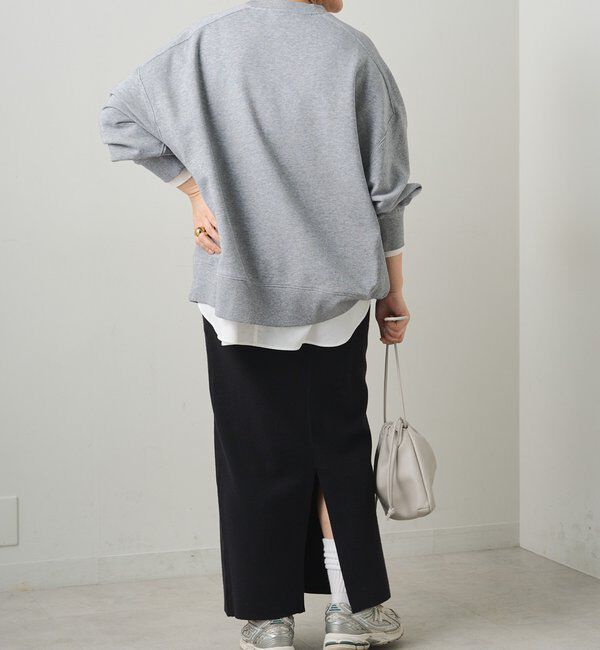  「ロゴ刺繍チュニックスウェット」|プルオーバー|