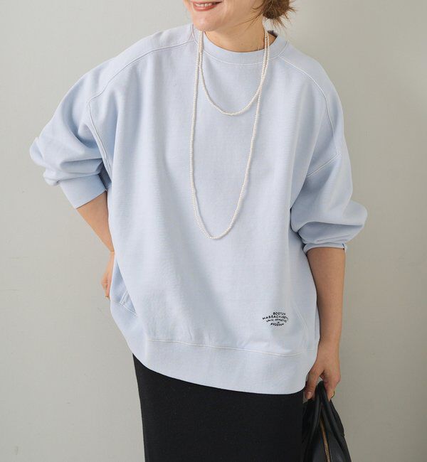  「ロゴ刺繍チュニックスウェット」|プルオーバー|