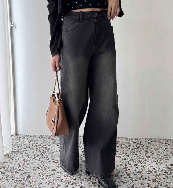  「〈S・Mサイズ展開〉ストレッチワイドデニム」|その他|