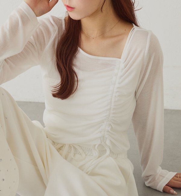  「インナーセットドロストトップス」|プルオーバー|