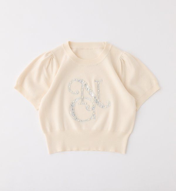  「ロゴビジューニット」|ニット・セーター|