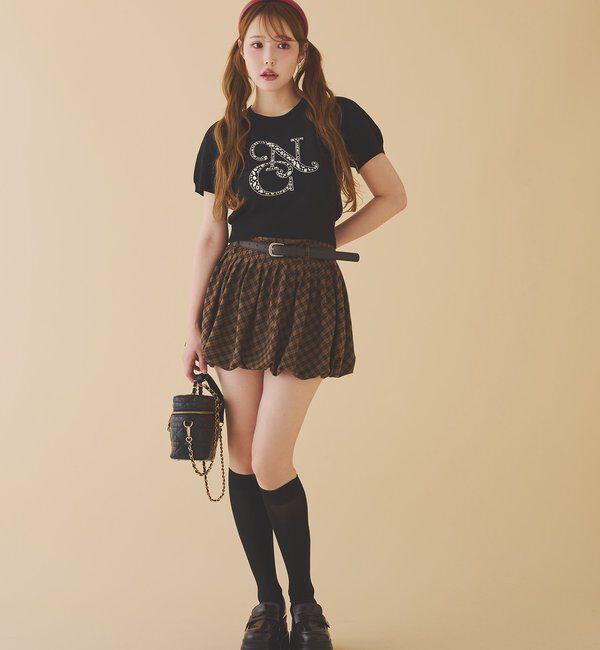  「ロゴビジューニット」|ニット・セーター|