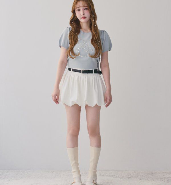  「ロゴビジューニット」|ニット・セーター|