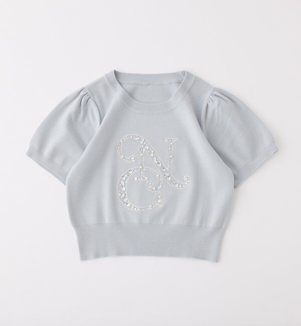  「ロゴビジューニット」|ニット・セーター|