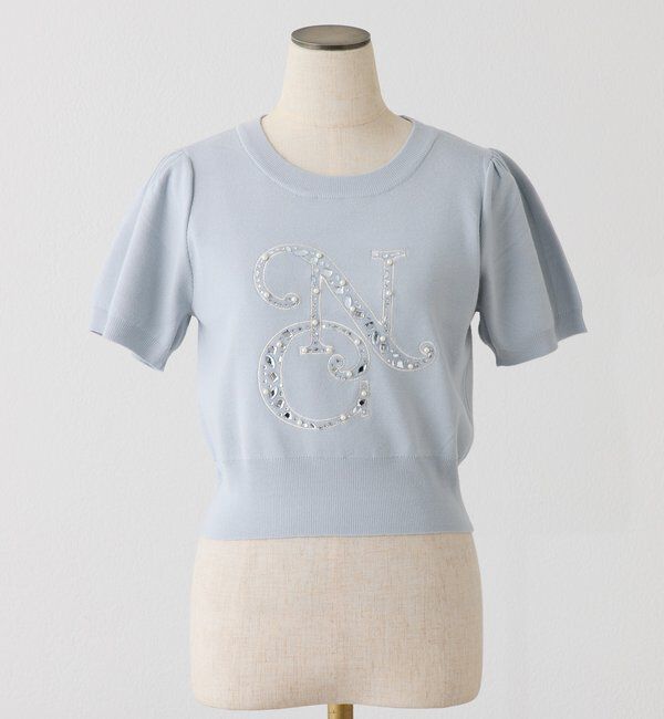 「ロゴビジューニット」|ニット・セーター|