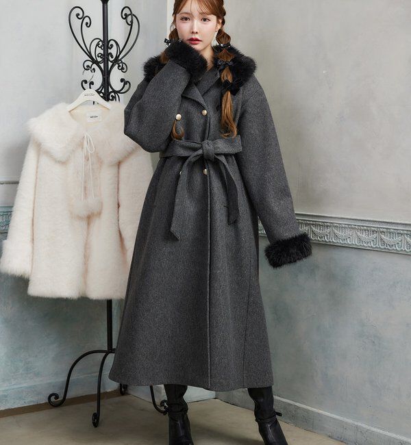 ファー付マルチロングコート｜ルミネのファッション通販アイルミネ<i
