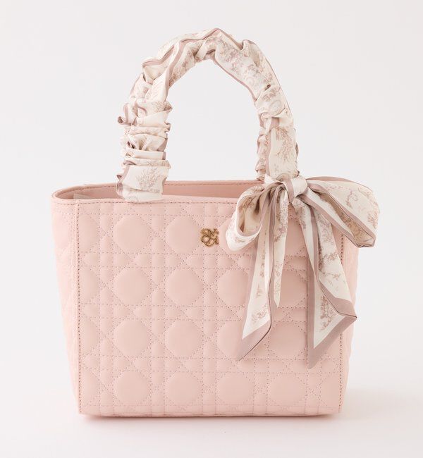  「スカーフハンドルキルティングトート」|ショルダー・メッセンジャー|