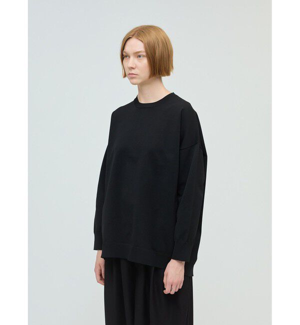 mizuiro ind「mizuiro ind クルーネックワイドプルオーバー」|ニット・セーター|