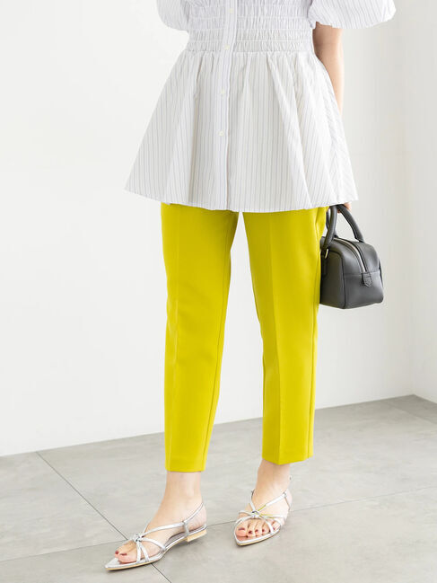 Te chichi「【松井愛莉着用】クロップドペンシルパンツ」|その他|イエロー
