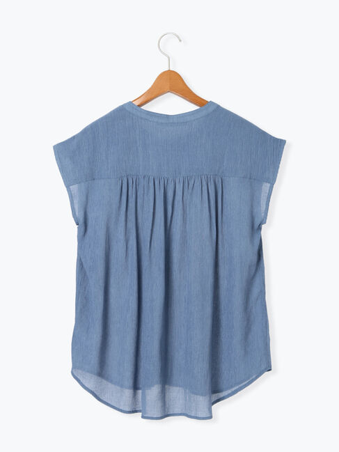 Lugnoncure「楊柳フレンチスリーブブラウス」|シャツ・ブラウス|