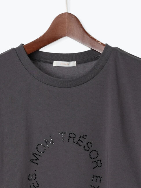 Te chichi「ラインストーンサークルロゴTシャツ」|Tシャツ・カットソー|