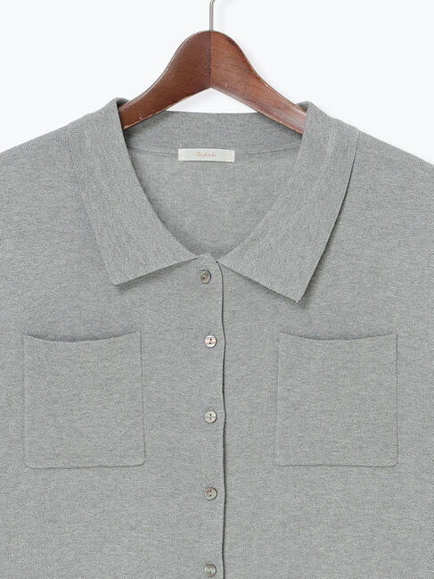 Te chichi「総針Wポケットスリーブレスポロニット」|ニット・セーター|