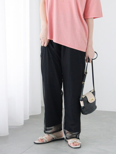 Te chichi TERRASSE「チュール重ねフレアパンツ」|その他|