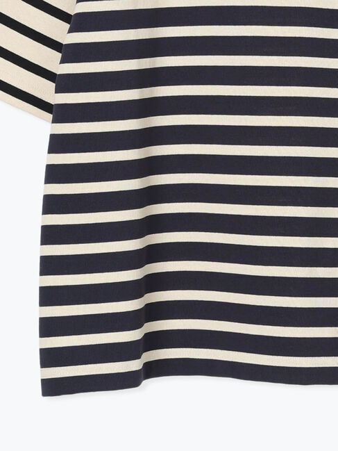 Lugnoncure「ボーダー半袖カットソー」|Tシャツ・カットソー|
