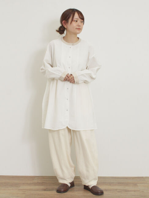 Samansa Mos2「柄アソートクレリックチュニック」|シャツ・ブラウス|