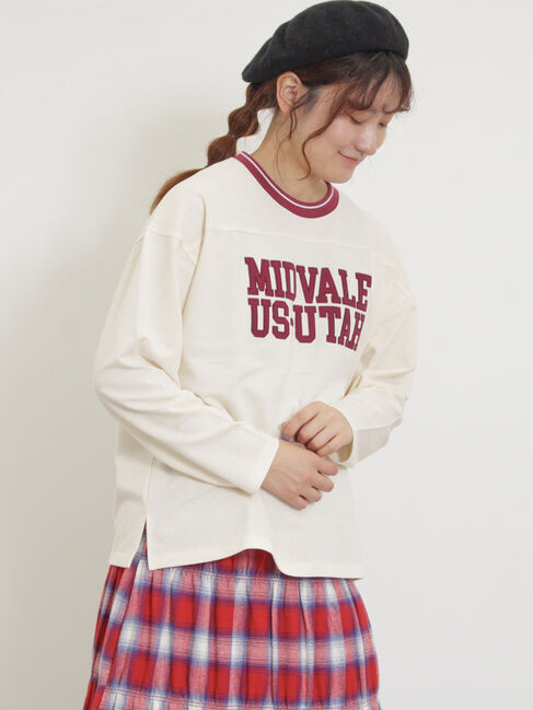 Samansa Mos2「ワッペンロゴスウェット」|Tシャツ・カットソー|