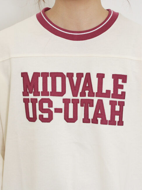 Samansa Mos2「ワッペンロゴスウェット」|Tシャツ・カットソー|