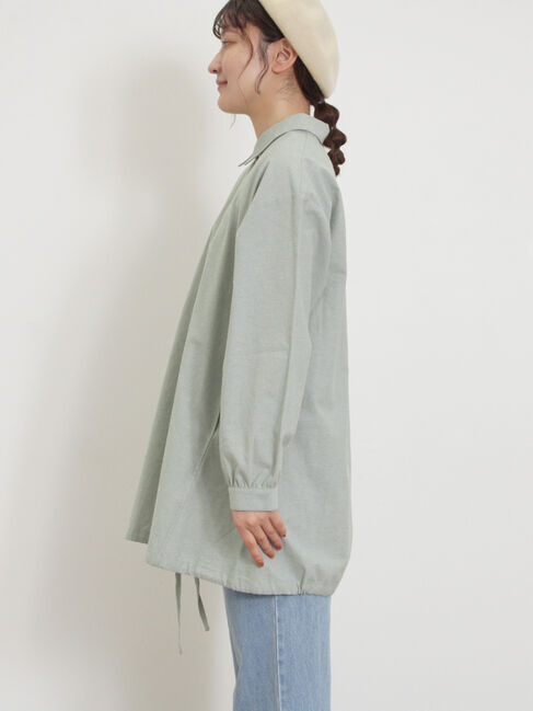 Samansa Mos2「裾ドロストチュニック」|シャツ・ブラウス|