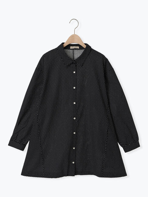 Samansa Mos2「裾ドロストチュニック」|シャツ・ブラウス|