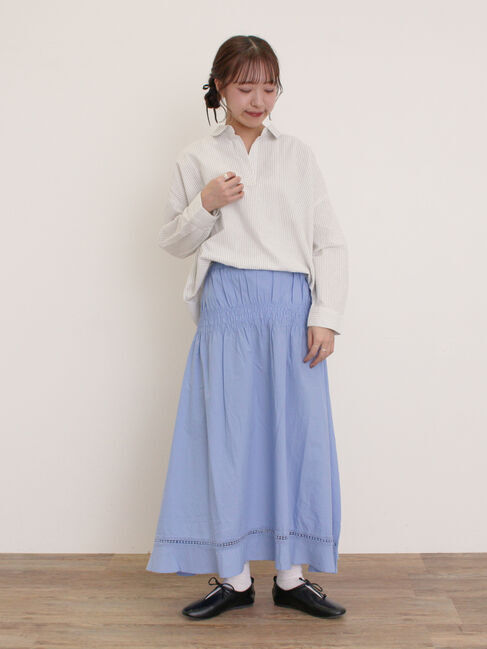 Samansa Mos2「2WAYシャーリングスカート」|スカート|