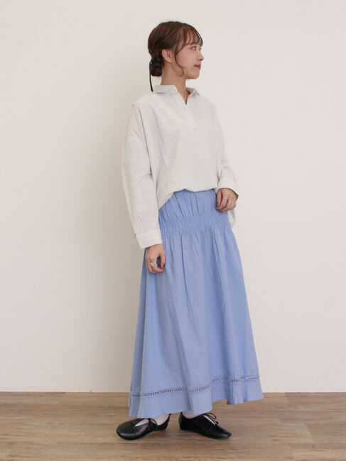 Samansa Mos2「2WAYシャーリングスカート」|スカート|