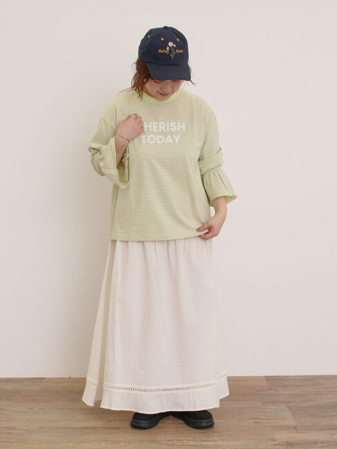 Samansa Mos2「2WAYシャーリングスカート」|スカート|