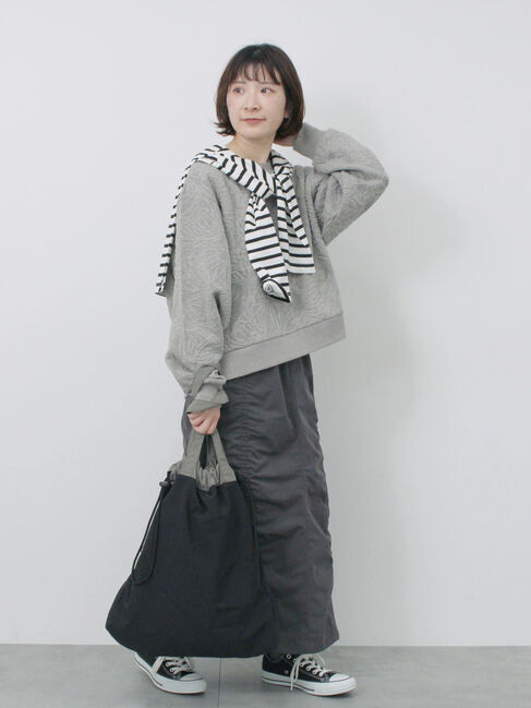 Samansa Mos2 blue「シャーリングスカート」|スカート|