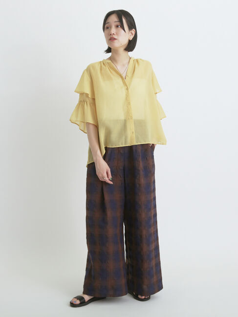 sm2rhythm「ボイルラッフルブラウス」|シャツ・ブラウス|